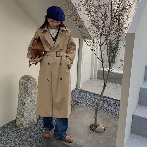 women's wool & blends windbreaker medium long early autumn 2021 fashion coat small british over knee loose overalls, Black
women's wool & blends windbreaker medium long early autumn 2021 fashion coat small british over knee loose overalls, Black
