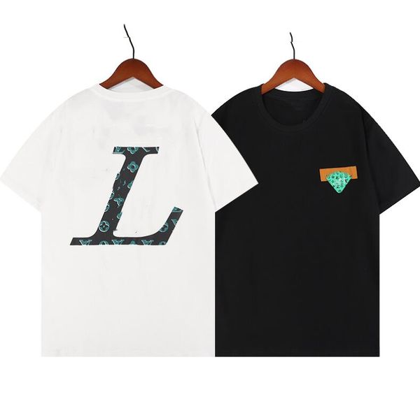 22ss summer men's t-shirts short sleeve pure cotton mens women's tees polos paris brand casual triangle mark t-shirt, White;black
22ss summer men's t-shirts short sleeve pure cotton mens women's tees polos paris brand casual triangle mark t-shirt, White;black