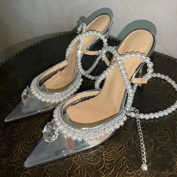 sandals 2021 summer high heels sweet silver women's shoes diamond pearl transparent thin heel pumps single modern, Black
sandals 2021 summer high heels sweet silver women's shoes diamond pearl transparent thin heel pumps single modern, Black