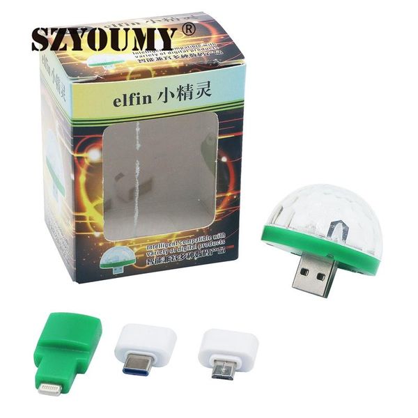 effects szyoumy usb disco light music lights color change with dj stage party stroboscope lighting at home
effects szyoumy usb disco light music lights color change with dj stage party stroboscope lighting at home