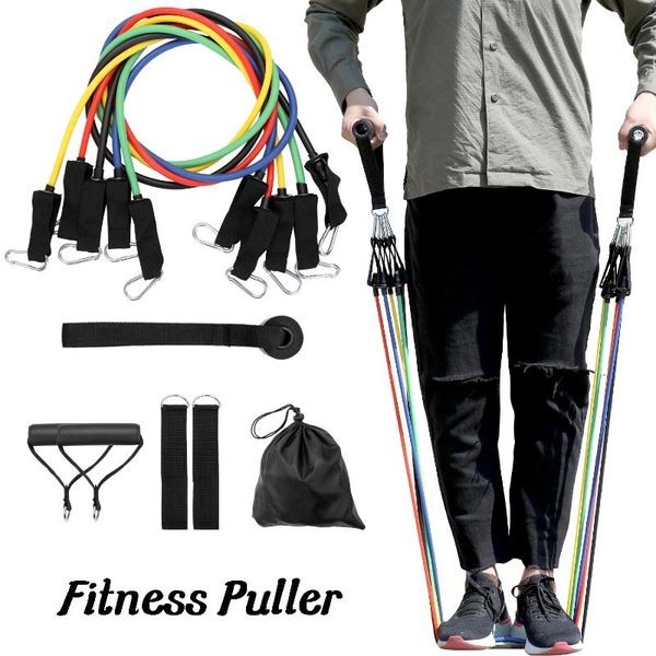 11 pcs/set resistance bands fitness puller multi-functional muscle strength yoga training rope resistance belt for home gym
11 pcs/set resistance bands fitness puller multi-functional muscle strength yoga training rope resistance belt for home gym