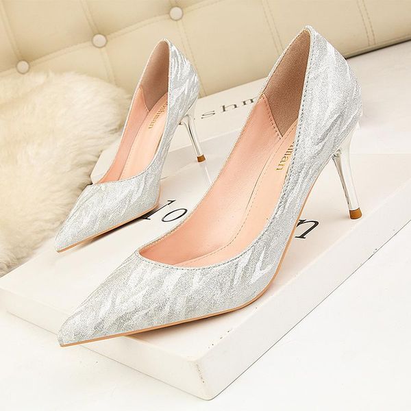 dress shoes fashion shiny wedding high heel stiletto large size shallow mouth pointed banquet women's woman pumps, Black
dress shoes fashion shiny wedding high heel stiletto large size shallow mouth pointed banquet women's woman pumps, Black