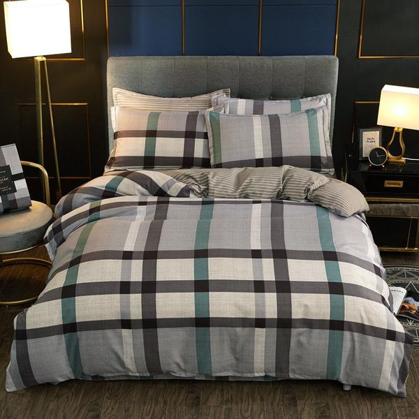 plaid comforter bedding set 4pcs bed linen set duvet cover quilt cover bed clothes pillowcase home decor textile
plaid comforter bedding set 4pcs bed linen set duvet cover quilt cover bed clothes pillowcase home decor textile