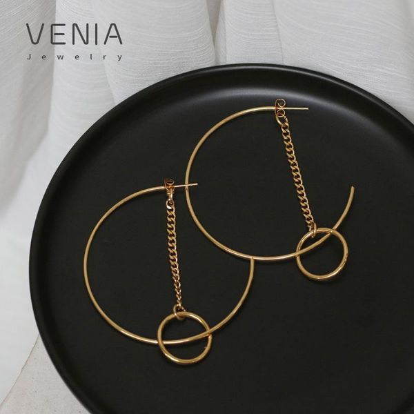 hoop & huggie venia exaggerated tassel big earrings chain punk styple c shape stud stainless titanium steel gold plated, Golden;silver
hoop & huggie venia exaggerated tassel big earrings chain punk styple c shape stud stainless titanium steel gold plated, Golden;silver