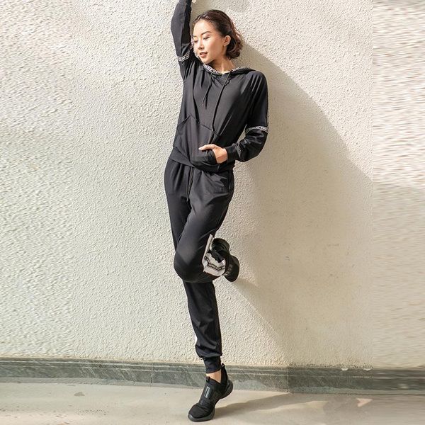 2019 autumn winter 2 piece set women hoodies set pants lady drawstring trousers running sport tracksuit sets, Black
2019 autumn winter 2 piece set women hoodies set pants lady drawstring trousers running sport tracksuit sets, Black