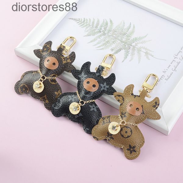 key chain cute calf key pendant cartoon ring year of the ox mobile phone practical small gift, Silver
key chain cute calf key pendant cartoon ring year of the ox mobile phone practical small gift, Silver