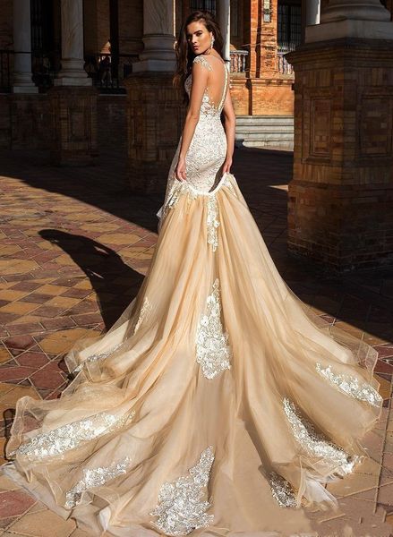 mariage 2021 robe new champagne wedding es lace appliqued detachable train sheath bridal gowns vestido de novia y8u0, White
mariage 2021 robe new champagne wedding es lace appliqued detachable train sheath bridal gowns vestido de novia y8u0, White