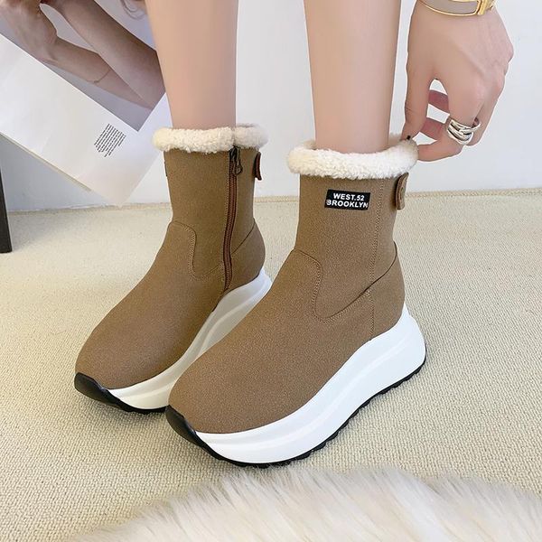 boots winter keep warm sports platform snow women 2021 side zipper ankle female causal for, Black
boots winter keep warm sports platform snow women 2021 side zipper ankle female causal for, Black