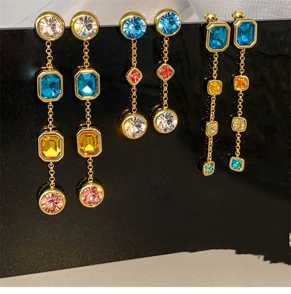 niche design ins style stud medium and long gemstone earrings personality retro new trend fashion jewelry accessories, Golden;silver
niche design ins style stud medium and long gemstone earrings personality retro new trend fashion jewelry accessories, Golden;silver