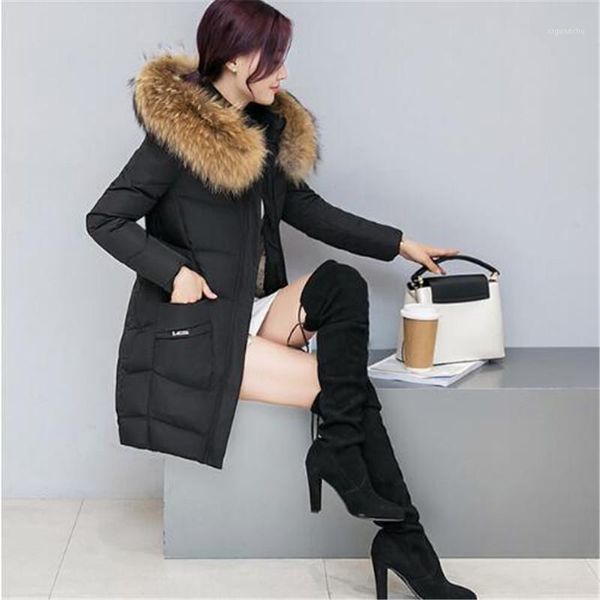large fur collar winter jacket women parkas 2018 new fashion coat white duck down jacket parkas for women winter1, Black
large fur collar winter jacket women parkas 2018 new fashion coat white duck down jacket parkas for women winter1, Black