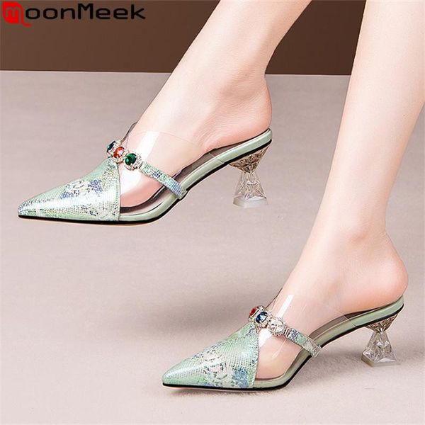 dress shoes moonmeek big size 33-42 2021 high heels genuine leather fashion women mules summer elegant pumps, Black
dress shoes moonmeek big size 33-42 2021 high heels genuine leather fashion women mules summer elegant pumps, Black