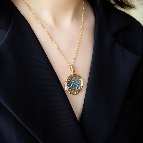 vintage roman ancient silver coin necklace female europe and america seiko simple round brand autumn new
vintage roman ancient silver coin necklace female europe and america seiko simple round brand autumn new