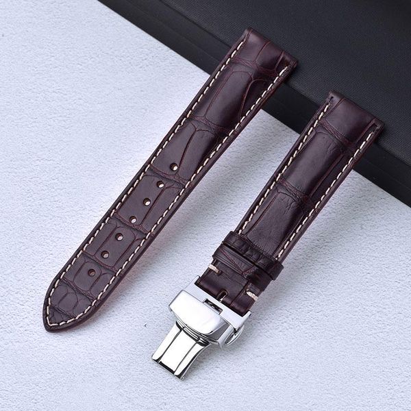 watch bands handmade strap custom crocodile skin band butterfly buckle genuine leather belt 18mm 19mm 20mm 21mm alligator watchbands, Black;brown
watch bands handmade strap custom crocodile skin band butterfly buckle genuine leather belt 18mm 19mm 20mm 21mm alligator watchbands, Black;brown