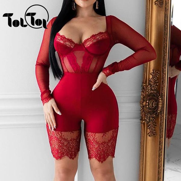 women's jumpsuits & rompers lace playsuit long sleeve mesh see through jumpsuit women v-neck bodycon short romper red black, Black;white
women's jumpsuits & rompers lace playsuit long sleeve mesh see through jumpsuit women v-neck bodycon short romper red black, Black;white