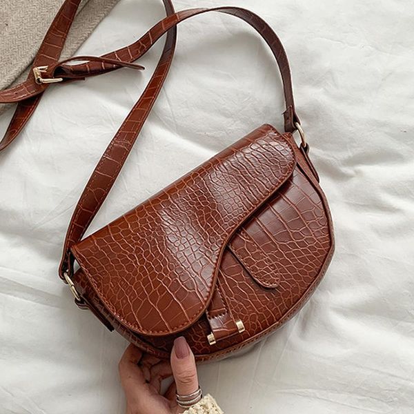evening bags exquisite pu leather saddle women's shoulder bag fashion handbag female casual shopper designer crossbody for women winter
evening bags exquisite pu leather saddle women's shoulder bag fashion handbag female casual shopper designer crossbody for women winter