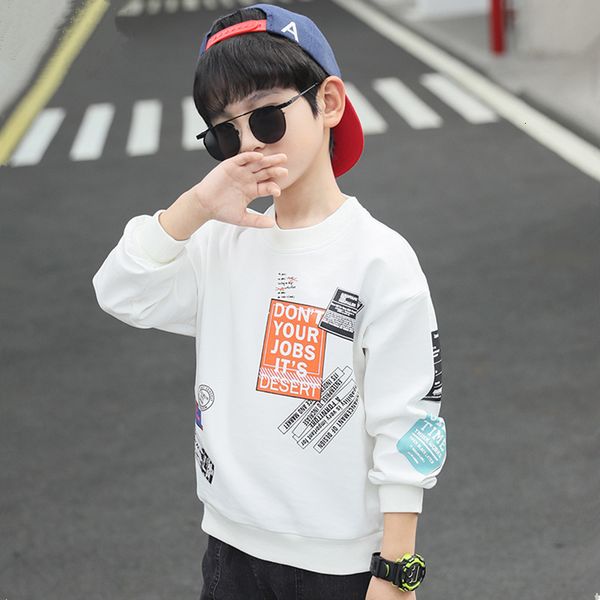 wear 2021 boys' korean spring medium big kids' foreign style children's long sleeve t-shirt, Black;white
wear 2021 boys' korean spring medium big kids' foreign style children's long sleeve t-shirt, Black;white