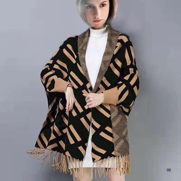 women digners cloth ladi sweaters pull xury brand cloak splicing sweater female with the same autumn winter womens cardigan jumper, White;black
women digners cloth ladi sweaters pull xury brand cloak splicing sweater female with the same autumn winter womens cardigan jumper, White;black