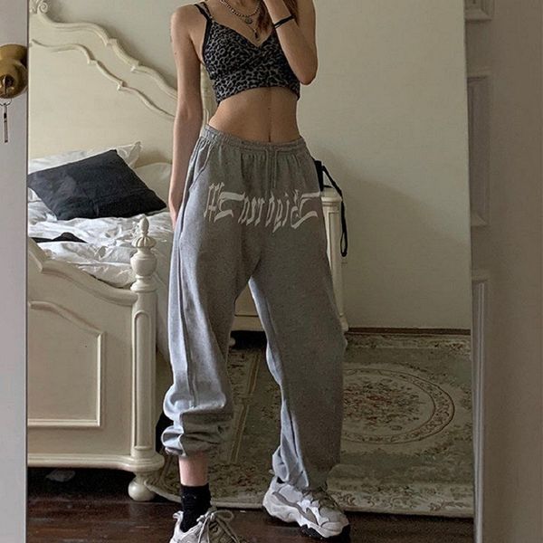 women's pants & capris streetwear gray jogging sweatpants women harajuku hippie oversize joggers sports korean style trousers for, Black;white
women's pants & capris streetwear gray jogging sweatpants women harajuku hippie oversize joggers sports korean style trousers for, Black;white