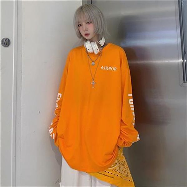 female shirt korean spring loose bf harajukut printed letter personality all-match bottoming of long sleeves t-shirt wk7a, White
female shirt korean spring loose bf harajukut printed letter personality all-match bottoming of long sleeves t-shirt wk7a, White