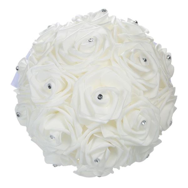 decorative flowers & wreaths 18/21cm white artificial pe rose wedding flower bridal bouquet holding satin rhinestones supplies
decorative flowers & wreaths 18/21cm white artificial pe rose wedding flower bridal bouquet holding satin rhinestones supplies