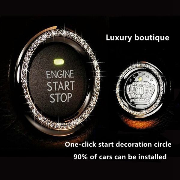 car supplies one-click start button decoration ring handmade diamond crystal ignition stickers cars accessories
car supplies one-click start button decoration ring handmade diamond crystal ignition stickers cars accessories