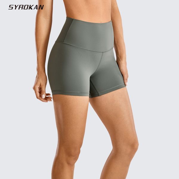 yoga shorts syrokan naked feeling high waisted workout for women athletic running volleyball short tight -4 inches, White;red
yoga shorts syrokan naked feeling high waisted workout for women athletic running volleyball short tight -4 inches, White;red