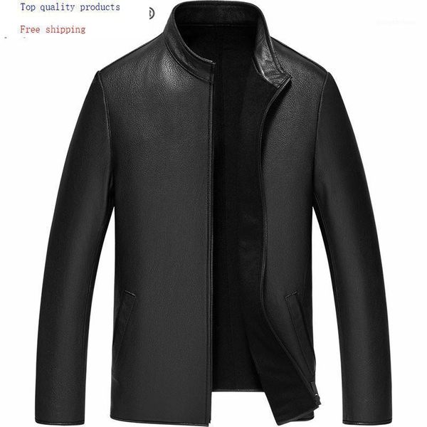 men's leather & faux genuine jacket men 100% buckskin coat autumn winter 2021 wool cashmere lining gd-181024, Black
men's leather & faux genuine jacket men 100% buckskin coat autumn winter 2021 wool cashmere lining gd-181024, Black