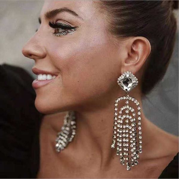 dangle & chandelier super flash claw chain long tassel temperament trend earrings women, Silver
dangle & chandelier super flash claw chain long tassel temperament trend earrings women, Silver