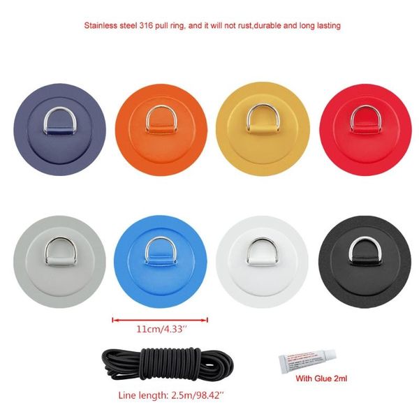 rafts/inflatable boats 4pcs d-ring pvc patch with glue and 2.5m bungee kit for inflatable boat canoe deck kayak accessories
rafts/inflatable boats 4pcs d-ring pvc patch with glue and 2.5m bungee kit for inflatable boat canoe deck kayak accessories