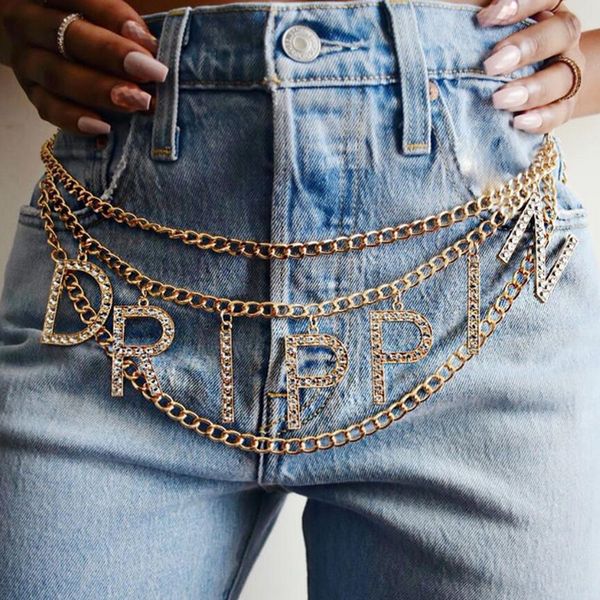 Multilayer Letter DRIPPIN Belly Chain Women Rhinestone Letter Waist Chain Gold Silver Body Jewelry for Gift Party
Multilayer Letter DRIPPIN Belly Chain Women Rhinestone Letter Waist Chain Gold Silver Body Jewelry for Gift Party