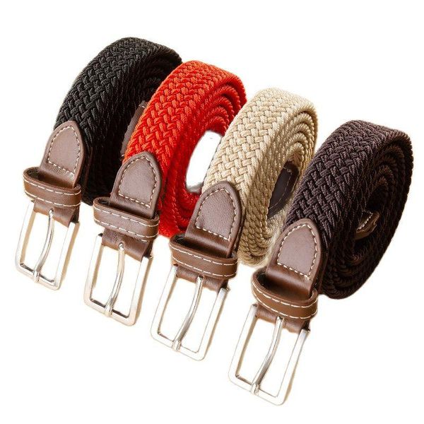 belts no hole canvas simple versatile belt women's buckle elastic woven thin jeans designer, Black;brown
belts no hole canvas simple versatile belt women's buckle elastic woven thin jeans designer, Black;brown