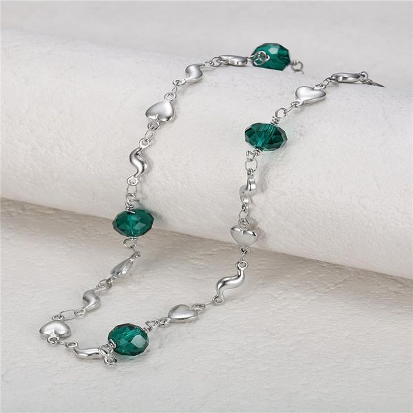 pendant necklaces elegant crystal silver color heart-shaped choker neck stainless steel chain necklace jewelry for women 2021
pendant necklaces elegant crystal silver color heart-shaped choker neck stainless steel chain necklace jewelry for women 2021