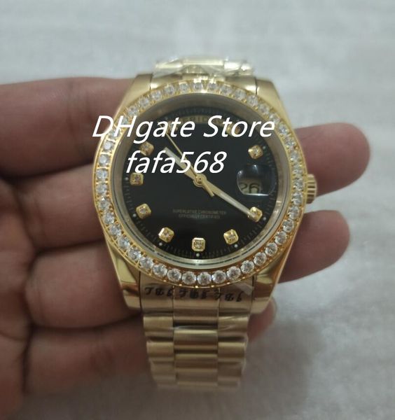 men wristwatch black white diamond dial/bezel stee bracelet men's sport wrist watches automatic male watch 40mm, Slivery;brown
men wristwatch black white diamond dial/bezel stee bracelet men's sport wrist watches automatic male watch 40mm, Slivery;brown