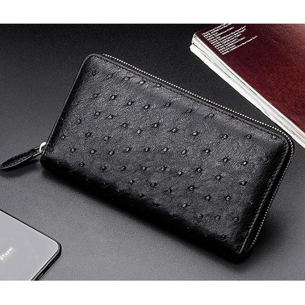 wallets 2021 luxury long zipper wallet men 100% real ostrich leather customized business card holder purse men's clutch bag, Red;black
wallets 2021 luxury long zipper wallet men 100% real ostrich leather customized business card holder purse men's clutch bag, Red;black
