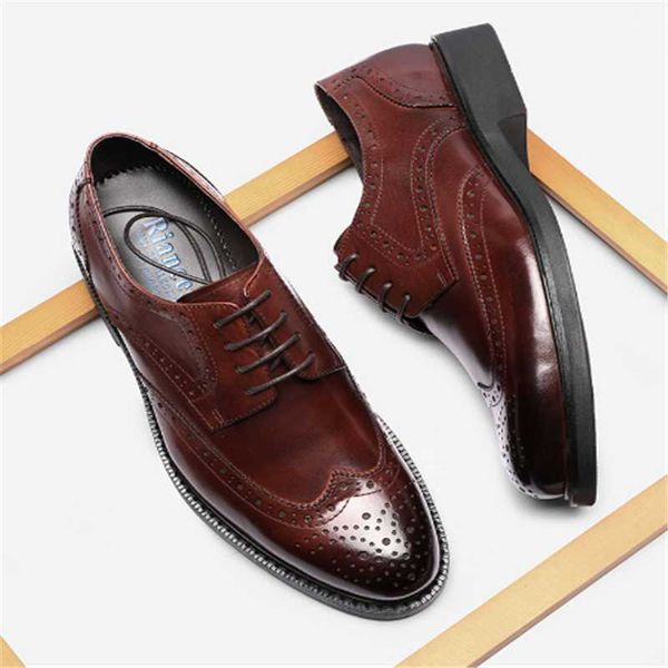 dress shoes bullock leather shoes, british style round head fashion, breathable wedding wear, Black
dress shoes bullock leather shoes, british style round head fashion, breathable wedding wear, Black