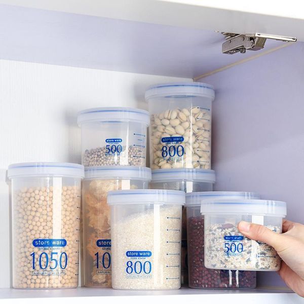 storage bottles & jars household transparent plastic food seal up pot bring cover accept tank kitchen grain coarse cereals box
storage bottles & jars household transparent plastic food seal up pot bring cover accept tank kitchen grain coarse cereals box