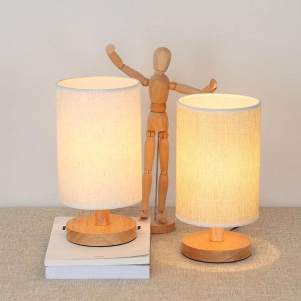 modern wooden base cylinder fabric shade bedside table lamp dimmable vintage led supply desk light for bedroom living room
modern wooden base cylinder fabric shade bedside table lamp dimmable vintage led supply desk light for bedroom living room