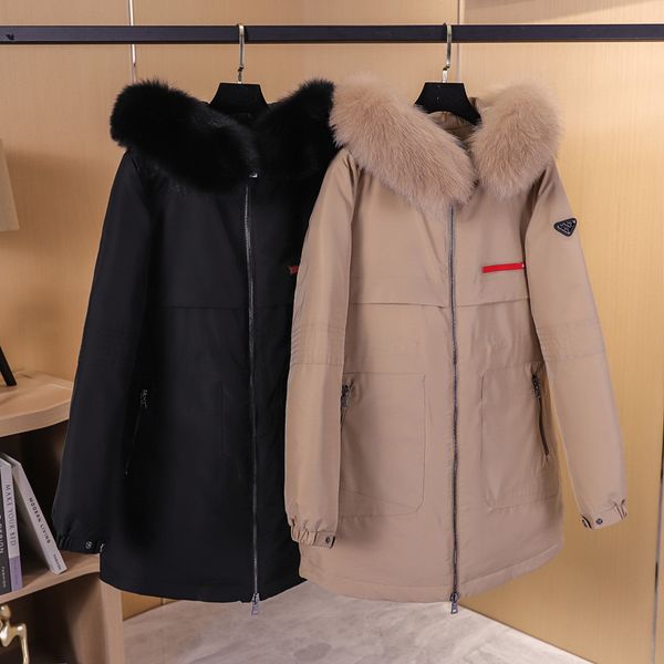 big fur collar high-end fashion temperamental popular down jacket european goods new foreign trade original single slimming high-end womens, Black
big fur collar high-end fashion temperamental popular down jacket european goods new foreign trade original single slimming high-end womens, Black