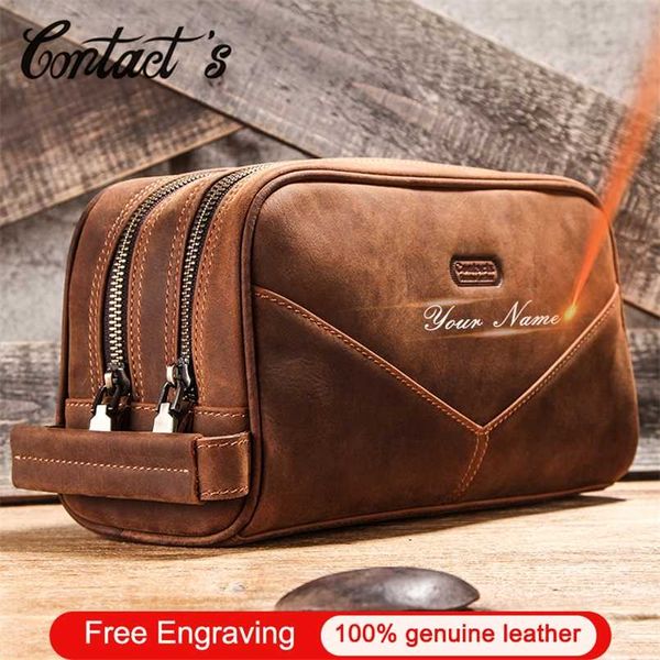 crazy horse genuine leather travel makeup bag men's vintage leather cosmetic cases luxury brand washing storage toiletry bags 211025
crazy horse genuine leather travel makeup bag men's vintage leather cosmetic cases luxury brand washing storage toiletry bags 211025