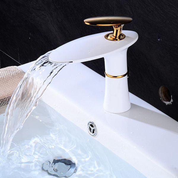 bathroom sink faucets waterfall basin faucet white/chrome/black cold and mixer water single handle deck mount tap
bathroom sink faucets waterfall basin faucet white/chrome/black cold and mixer water single handle deck mount tap