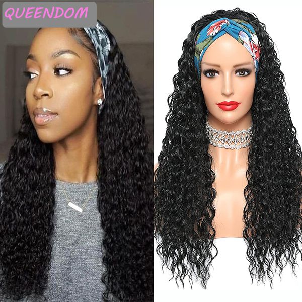 long kinky curly headband wig 26 afro kinky curly head wrap wigs for women synthetic hair wig heat resistant lolita scarf wig, Black
long kinky curly headband wig 26 afro kinky curly head wrap wigs for women synthetic hair wig heat resistant lolita scarf wig, Black