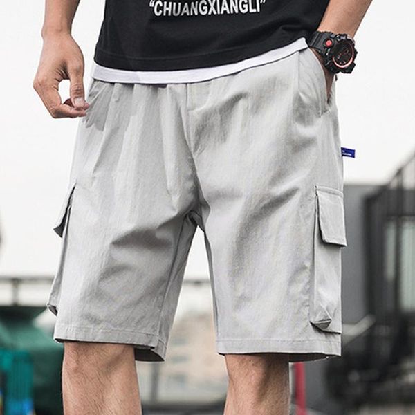 men's shorts korean fashion for men solid color grey summer clothing street wear big pockets cargo 2021, White;black
men's shorts korean fashion for men solid color grey summer clothing street wear big pockets cargo 2021, White;black