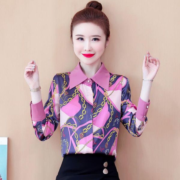 women's blouses & shirts 2021 spring and autumn style western-style printed chiffon shirt fashion temperament design sense niche blouse, White
women's blouses & shirts 2021 spring and autumn style western-style printed chiffon shirt fashion temperament design sense niche blouse, White