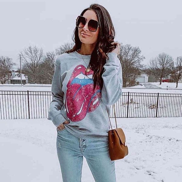 women's hoodies & sweatshirts funny sier mouth impression: cotton blend female sweatshirt fall long casual sleeve feminine pullovers w, Black
women's hoodies & sweatshirts funny sier mouth impression: cotton blend female sweatshirt fall long casual sleeve feminine pullovers w, Black