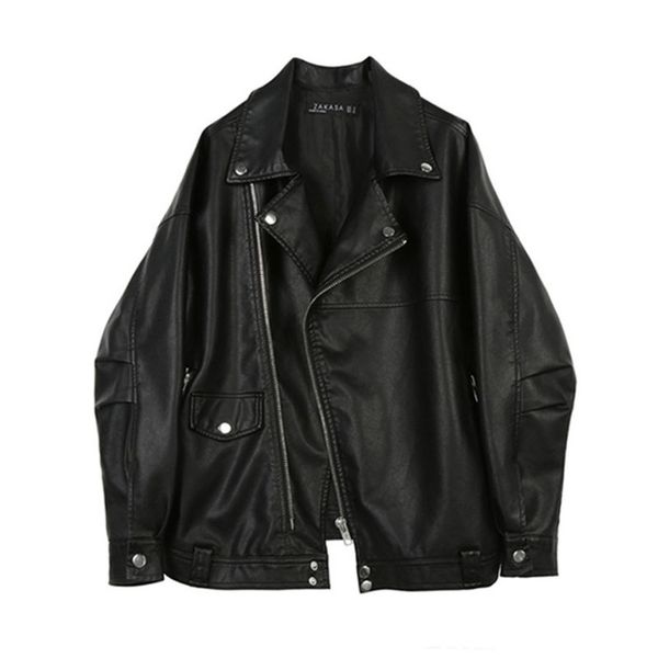 long term pu cloth haining women's leather et short 2021 small coat, Black;brown