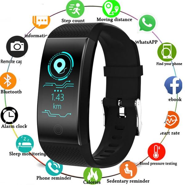 wristwatches 2021 qw18 bluetooth water proof call and message reminder heart rate sleep monitor color screen smart bracelet wristband men, Slivery;brown
wristwatches 2021 qw18 bluetooth water proof call and message reminder heart rate sleep monitor color screen smart bracelet wristband men, Slivery;brown