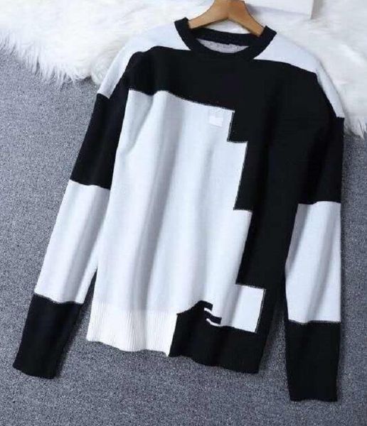 women's sweaters 2021 autumn winter fashion women geometric patterns knitting long sleeve casual wool cotton ladies soft knitwear, White;black
women's sweaters 2021 autumn winter fashion women geometric patterns knitting long sleeve casual wool cotton ladies soft knitwear, White;black