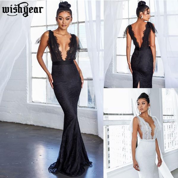 casual dresses black white deep v neck lace patchwork mermaid dress ruffle shoulder backless bodycon high slit maxi party vestido, Black;gray
casual dresses black white deep v neck lace patchwork mermaid dress ruffle shoulder backless bodycon high slit maxi party vestido, Black;gray