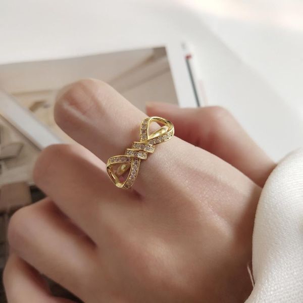 cluster rings xiha real 925 sterling silver for women cz zircon crystal bowknot adjustable ring ladies trendy party 18k gold jewelry, Golden;silver
cluster rings xiha real 925 sterling silver for women cz zircon crystal bowknot adjustable ring ladies trendy party 18k gold jewelry, Golden;silver