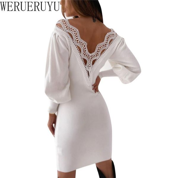 casual dresses backless lace women dress 2021 autumn v neck lantern fashion long sleeve bodycon ladies slim wrap party mini, Black;gray
casual dresses backless lace women dress 2021 autumn v neck lantern fashion long sleeve bodycon ladies slim wrap party mini, Black;gray